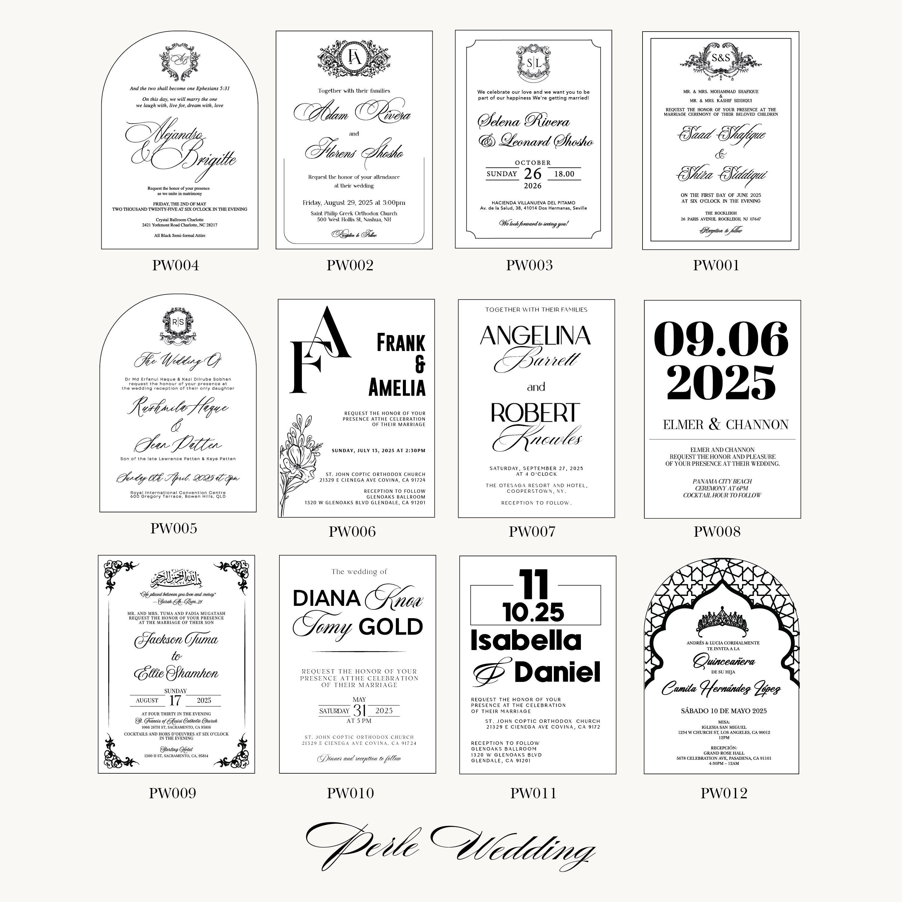 ROSE GOLD ACRYLIC WEDDING INVITATIONS WITH BURGUNDY ENVELOPES