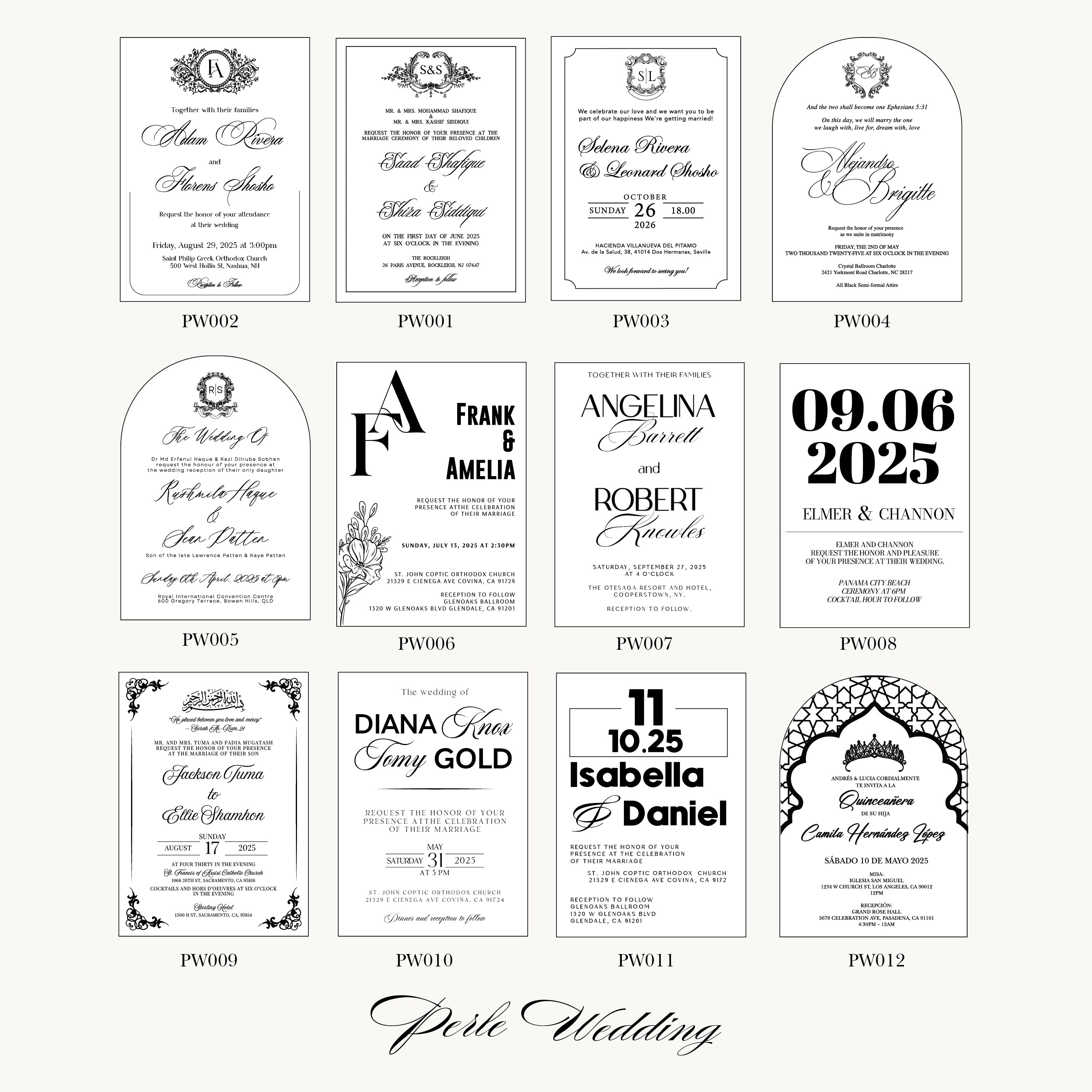 GOLD ACRYLIC WEDDING INVITATIONS WITH BURGUNDY ENVELOPE