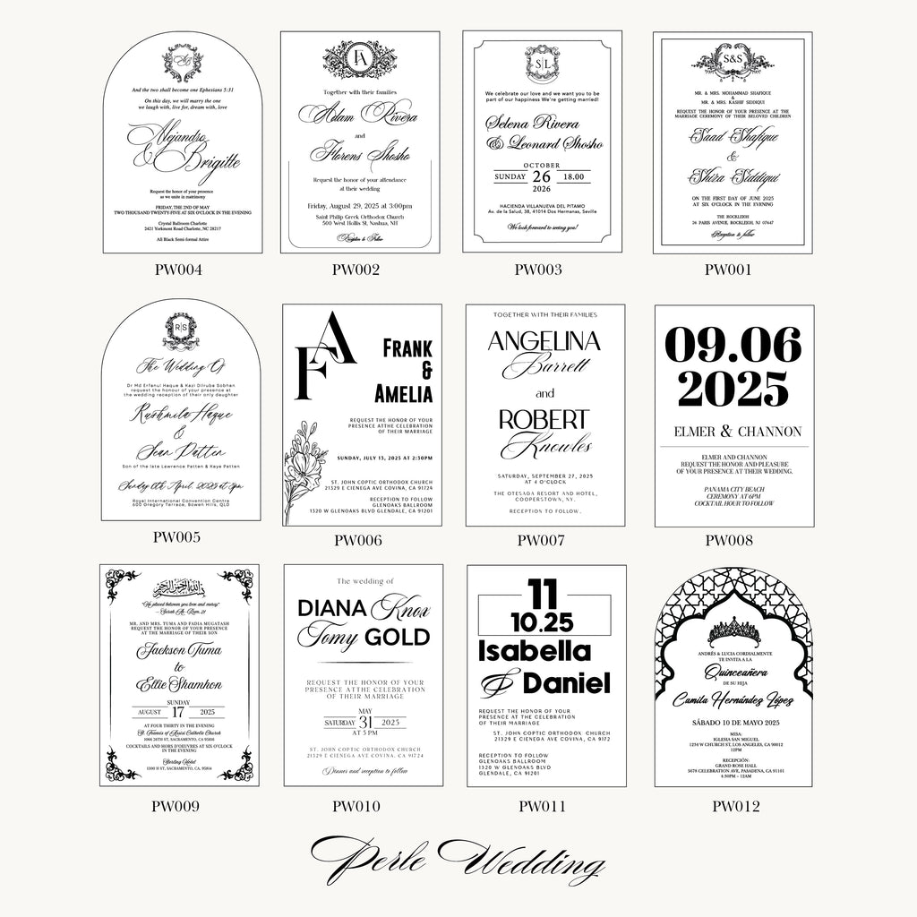ROSE GOLD ACRYLIC WEDDING INVITATIONS WITH BURGUNDY ENVELOPES
